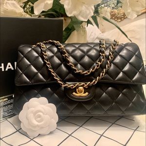 CHANEL Lambskin Medium Flap Bag